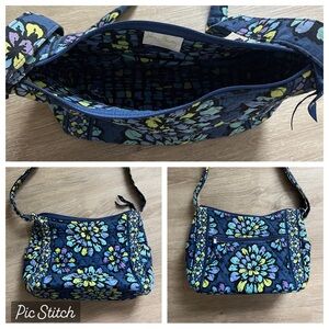 Vera Bradley Floral Blue Shoulder Bag